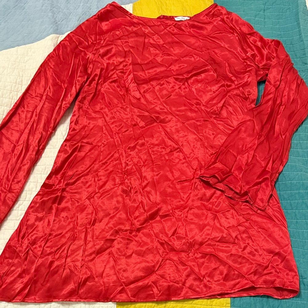 Miss Selfridge Red Satin Mini Dress